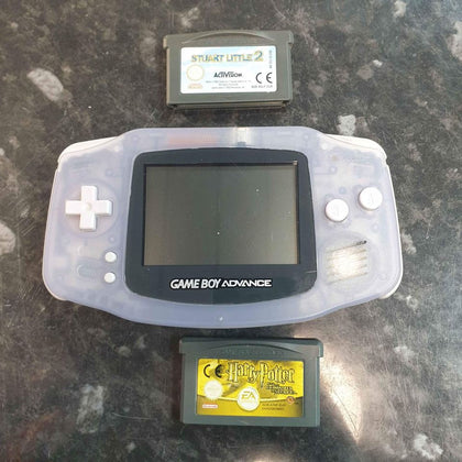Game Boy Advance Console, Glacier with 2 Games.