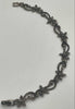 Silver Marcasite Stone Necklace and Bracelet