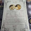Elvis Presleys "The King Of Rock And Roll" 9ct Coin Included (8G) (5X Coins In This Set)