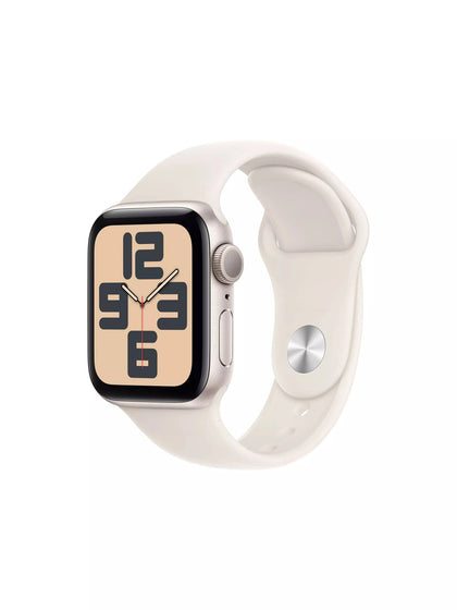 *Cyber Monday Deal* Apple Watch SE 2nd gen 41mm Starlight Aluminium Case with Starlight Sport Band - S/M