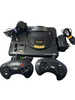 Sega Megadrive Retro Console + 2x Black Original Black Controller