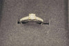 9ct White Gold Diamond Ring - (M)