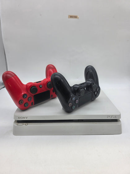 Sony PlayStation 4 Slim white 2 pads