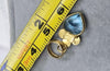 18ct Gold Pendant Blue Topaz