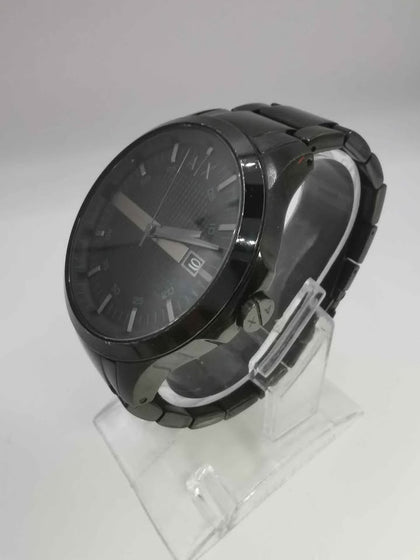 Armani Exchange AX2104, 46 mm Black Stainless Steel Strap, Unboxed