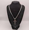 *BRAND NEW* 925 STERLING SILVER CHAIN MED WITH CROSS 22" 29.9G, BOXED