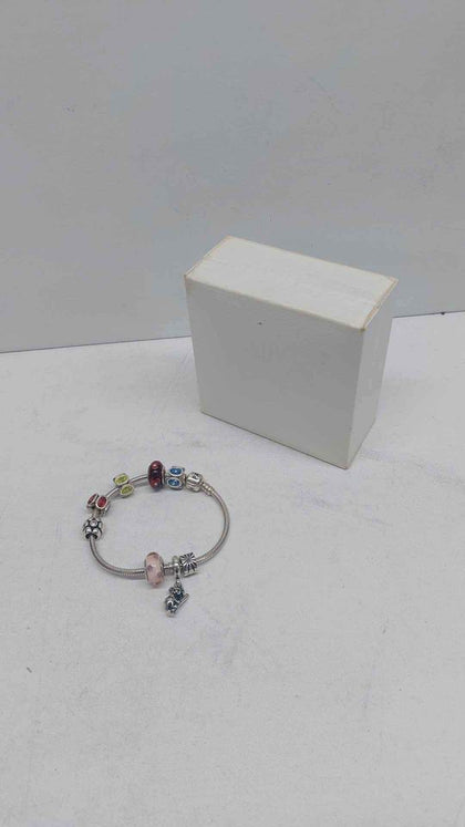 Pandora ALE 925 Sterling Silver Charm Bracelet With 8 Charms - 8