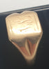 9ct Yellow Gold Signet Ring - Size W