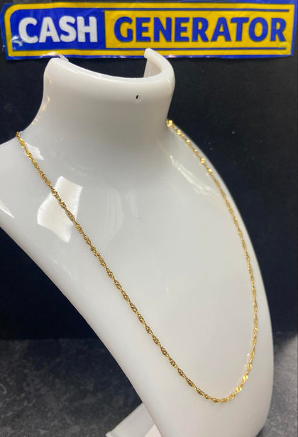 22ct Gold Singapore Chain 3.7g 20