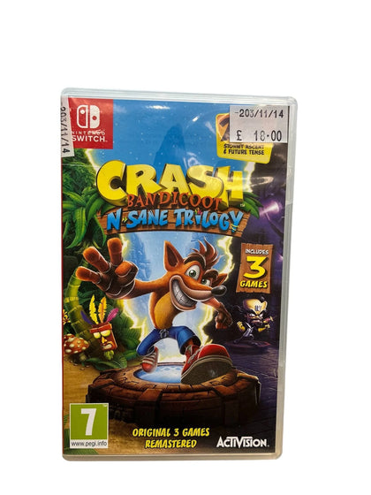 *cartridge only* Crash bandicoot N-sane trilogy (Nintendo Switch)