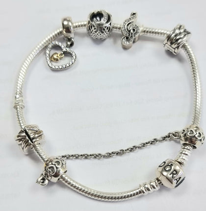 Pandora Bracelet 20cm With Charms