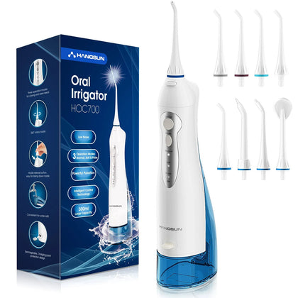 Hangsun Water Flosser Cordless Oral Irrigator Rechargeable Dental HOC700.