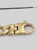 9ct yellow gold curb style bracelet 19.4g 8" with box
