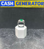 18ct White Gold Ring ( Size T ), 10g, Emerald Stone