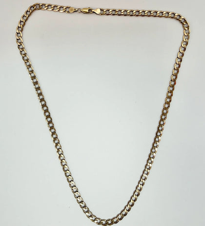 9ct yellow gold curb chain 20