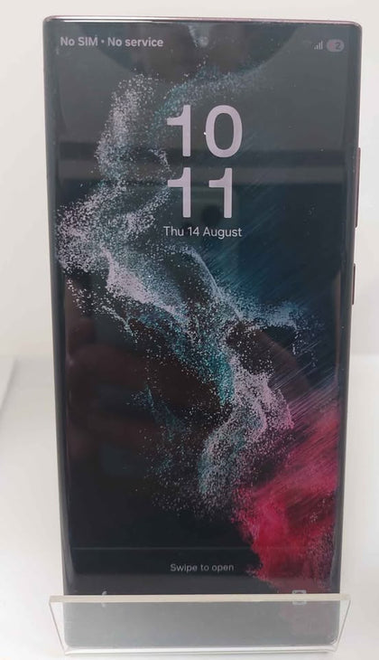 Samsung Galaxy S22 Ultra 128GB 5G Dual Sim - Burgundy - Unboxed - Unlocked/Open