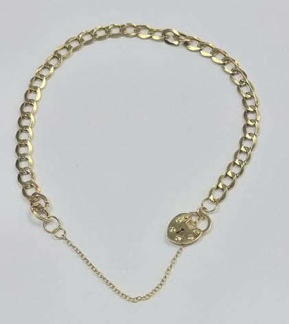 9ct Gold GPadlock Bracelet