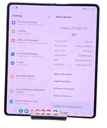 ** Christmas Sale ** Samsung Galaxy Z Fold3 256GB ** NO WIFI **
