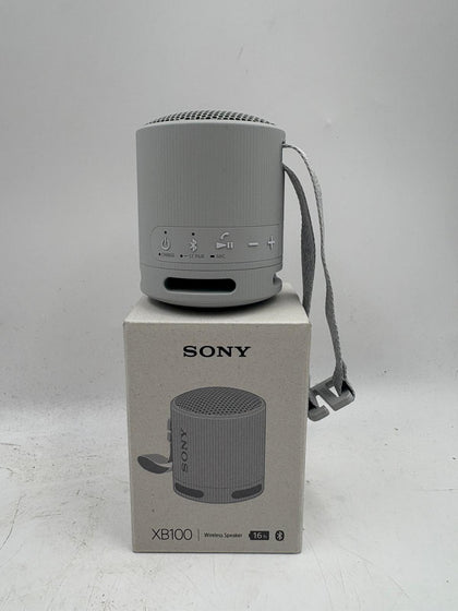 Sony SRS-XB100 Portable Wireless Bluetooth Speaker, Light Grey