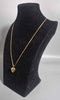 9CT Gold Chain 3G 375 18" Length With 1G Pendant Heart