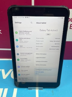 Samsung Galaxy Tab Active 3 - 64GB - Black - SIM TRAY MISSING