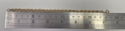 9ct Gold Rope Design Bracelet
