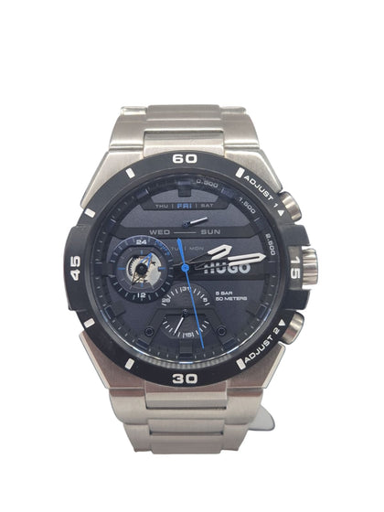 Hugo #Wild Stainless Steel Multifunction Watch - Silver - Men