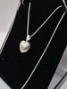 925 silver hallmarked heart locket and chain 11.3 grams - box included