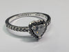 SILVER 925 PANDORA HEART RING SIZE O 1/2 PRESTON STORE