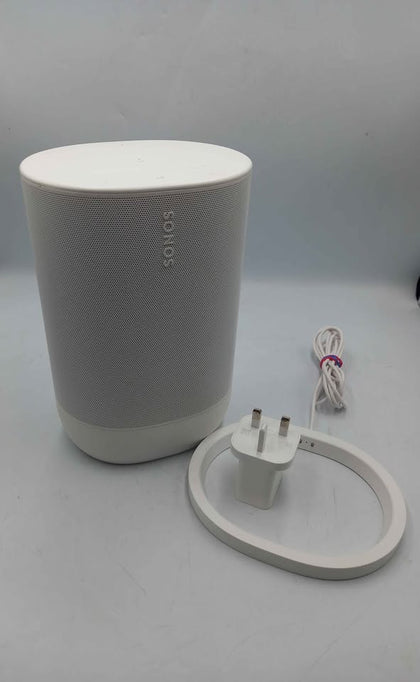 Songs Move 2 Bluetooth Portable Speaker White With Charging Dock