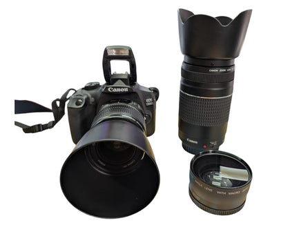 Canon Eos 1300D DSLR  18mp Camera + 18-55mm + 75-300mm lens