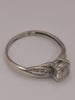 (375 9ct Hallmarked&Tested), 1.8g White Gold Ring, Size Q