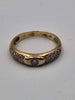 9ct Yellow Gold Ladies Ring - Size P - 2.28 Grams