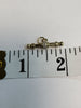 9ct Yellow Gold T-Bar Pendant with 2 Clear Stones - 2.35g - approx. 1" long