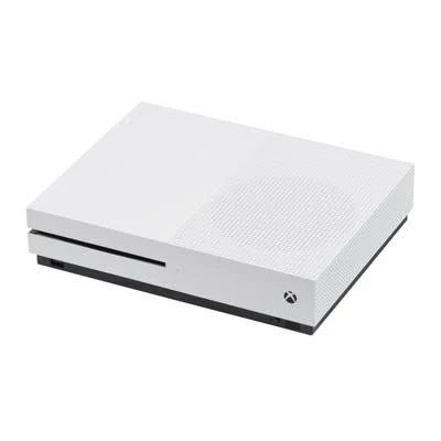 Xbox One S console 500GB White with one controller.