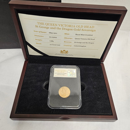 1899 Queen Victoria Old Head Gold Sovereign