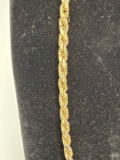 14ct Yellow Gold rope Chain D/C, 27.5