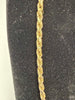 14ct Yellow Gold rope Chain D/C, 27.5" Long, 33.6g, 5mm Wide - Hallmarked