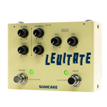 SONICAKE Levitate Delay Reverb 2 in 1 Guitar Effects Pedal