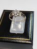 9ct Yellow Gold Ring with Clear Stones - Size O - 1.13g total