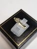 9CT Yellow Gold Ring with Clear Stones - Size R - 2.13G