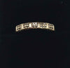 9ct yellow gold ring with white stones 2g Boxed size R hallmarked