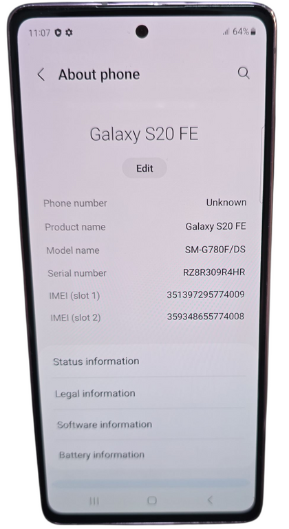 Samsung Galaxy S20 Fe - 128 GB