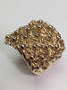 9ct Gold Keeper Ring  Size p