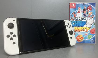 Nintendo Switch OLED Model - White Console Bundle ( + Instant Chef Party )