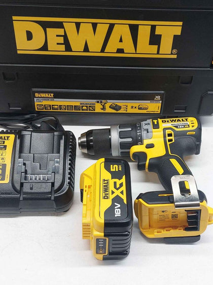 DeWALT 18v Cordless Brushless LI-ION Combi Hammer Drill With 18V 5.0AH Batter, DCB115 Charger & T-Stak Case.