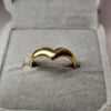 9ct Gold Wishbone Ring Size N 1/2
