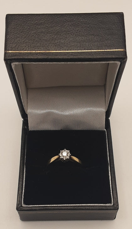 9ct gold ring size J