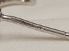 9ct White Gold Diamond Double Bar Stud Earrings