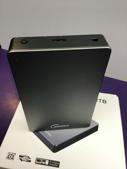 Sonnics 2TB Silver External Desktop Hard Drive USB 3.0